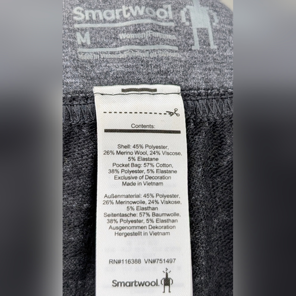 Smartwool Women’s Heathered Gray Stretch Knit Jog… - image 3